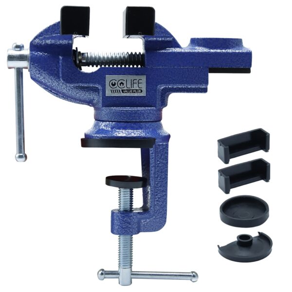 CCLIFE Vice Rotatable 50/70 mm for Workbench Workbench Vice Parallel Vice