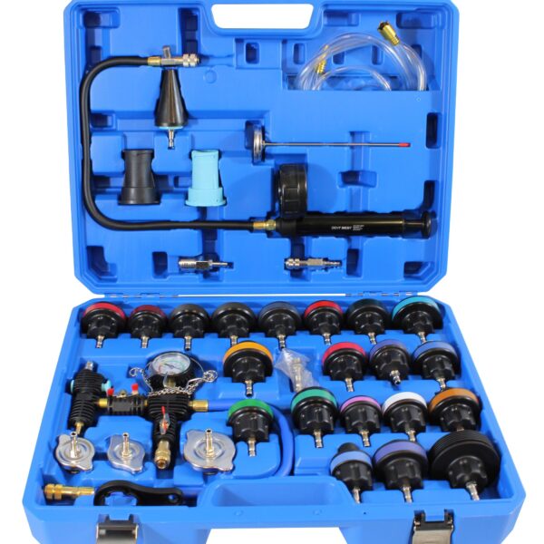 Cooling System Pressure Testing Kit – 16-Piece Radiator Leak Detector